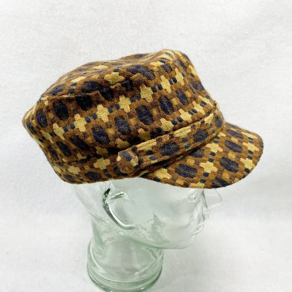 D&Y Brown Soft Woven Newsboy Cap - Picture 4 of 12